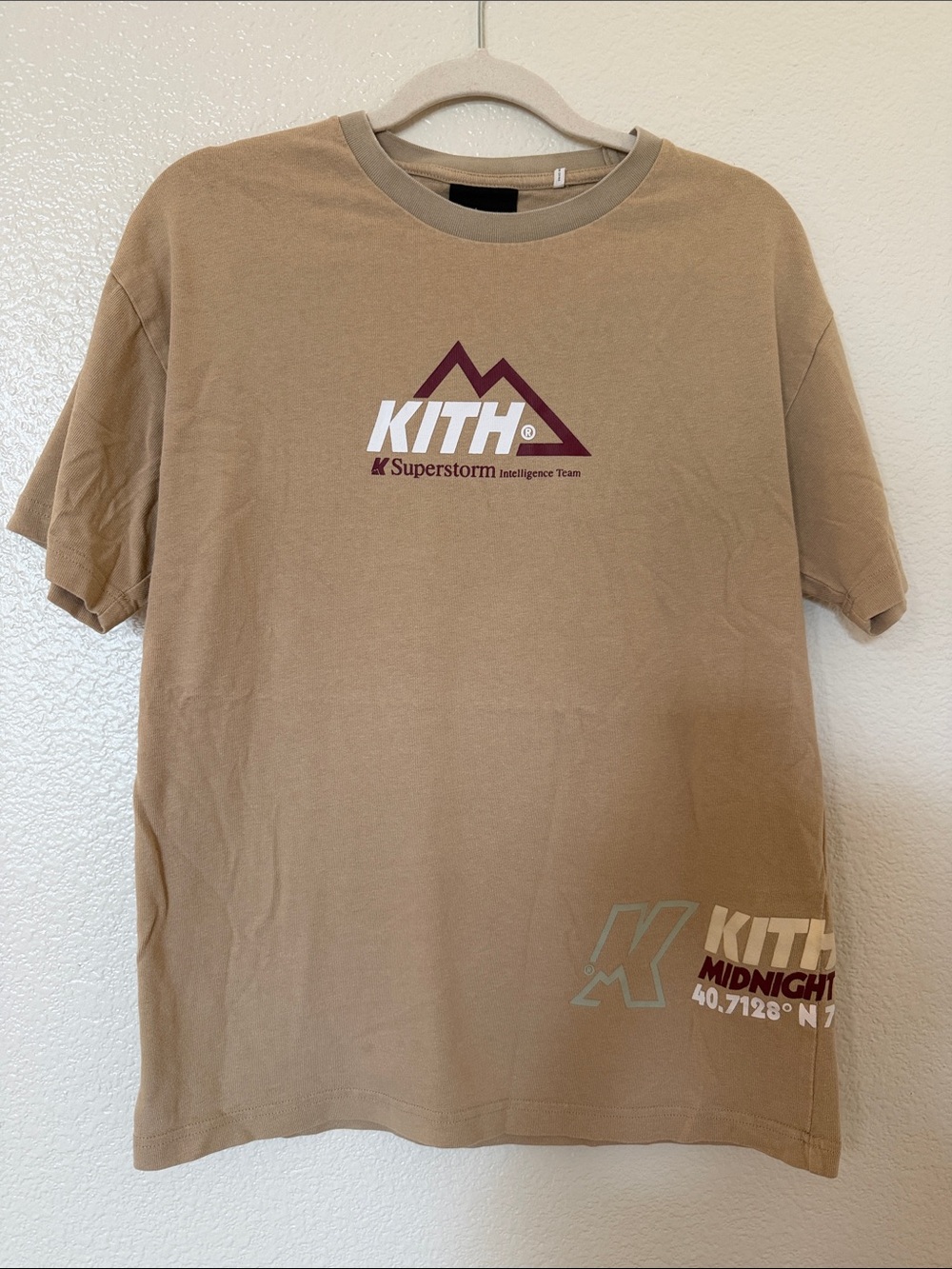 Kith Tan Graphic Logo Short Sleeve Tee